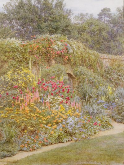 Gertrude Jekylls tuin, Munstead Wood, Surrey door Helen Allingham